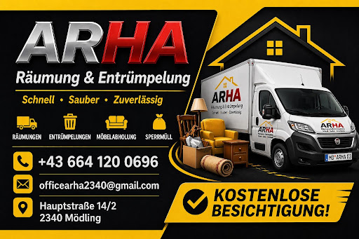 Entrümpelung Arha Mödling: Räumungsarbeiten und Kontakt
